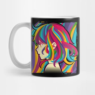 colorful girl #4 Mug